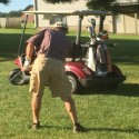 Mark golfs with Hall of Famer Turek